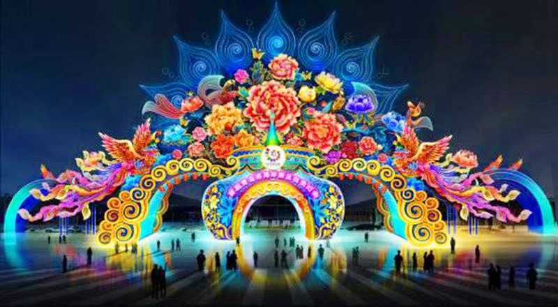 自贡彩灯即将点亮青岛西海岸 60余组大型灯组喜迎欢乐中国年